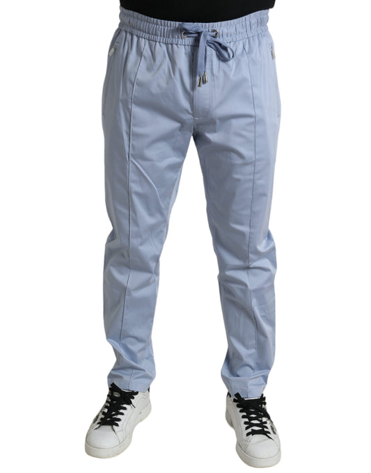 Elegant Light Blue Jogger Pants for Men