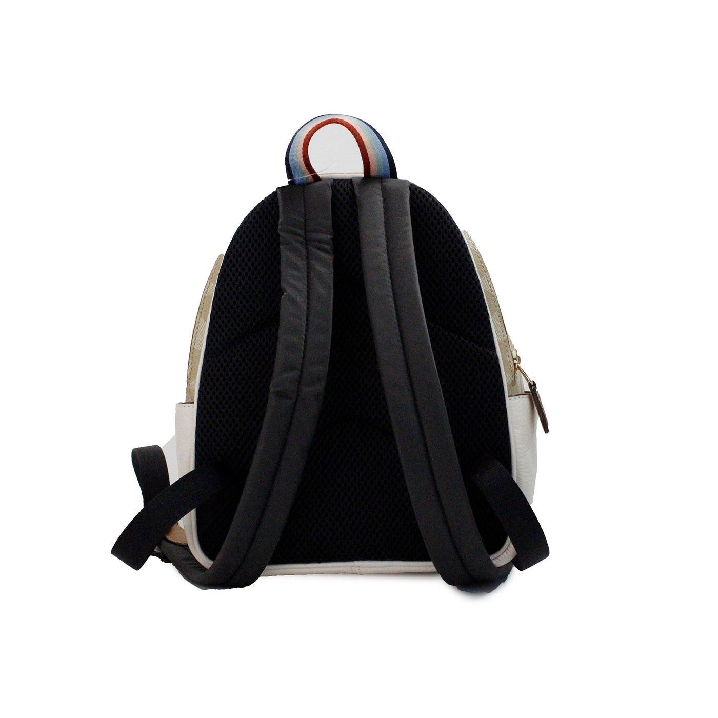Mini Court Signature Pear Motif Shoulder Backpack Bookbag Bag Chalk Taffy