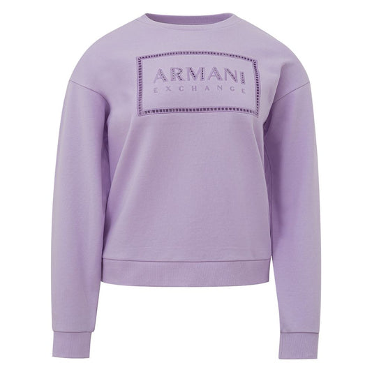 Chic Purple Cotton Sweater for Women