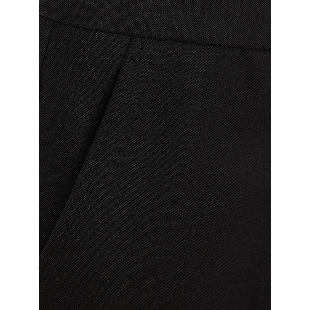 Elegant Wool Black Trousers for Men