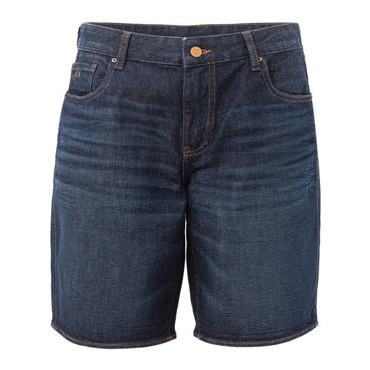 Sleek Cotton Summer Shorts in Blue